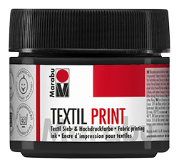 Marabu Textil Print Lampenschwarz 974 - 100 ml