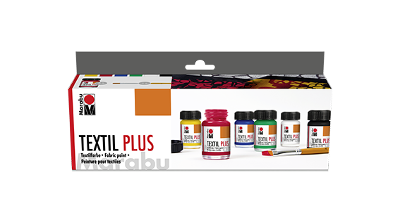 Marabu Textil plus Starter-Set 6 x 15 ml